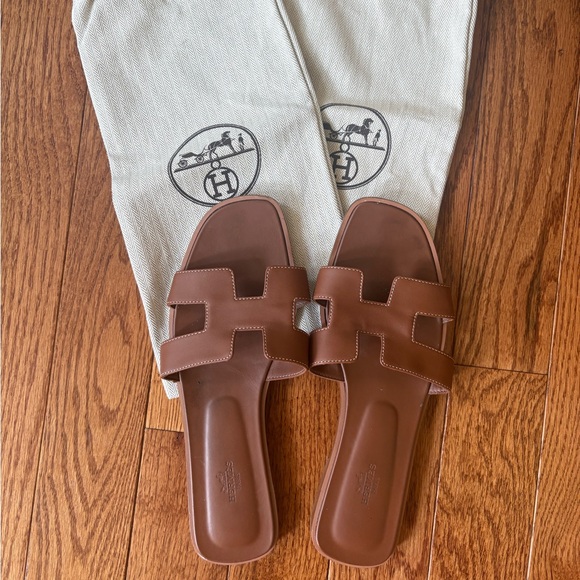 Hermes Shoes - Hermes Oran Sandals, W42